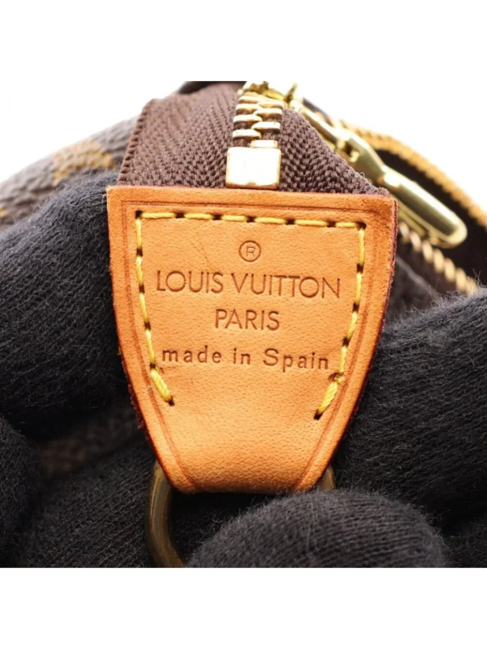 Louis Vuitton Pochette Accessory Soir Canvas Leather Handbag